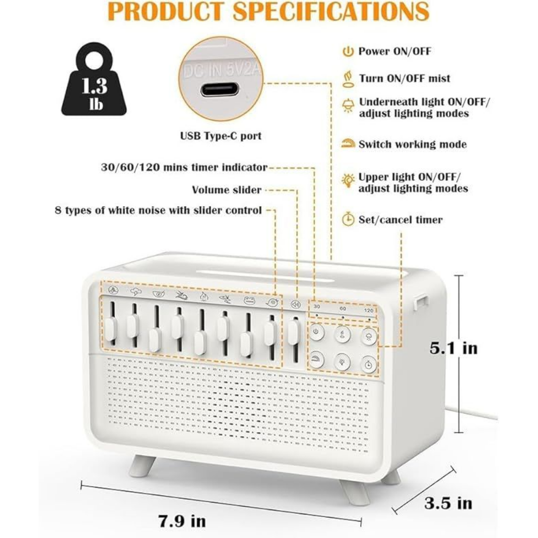 Foglume Humidificador de Ruidos Blancos